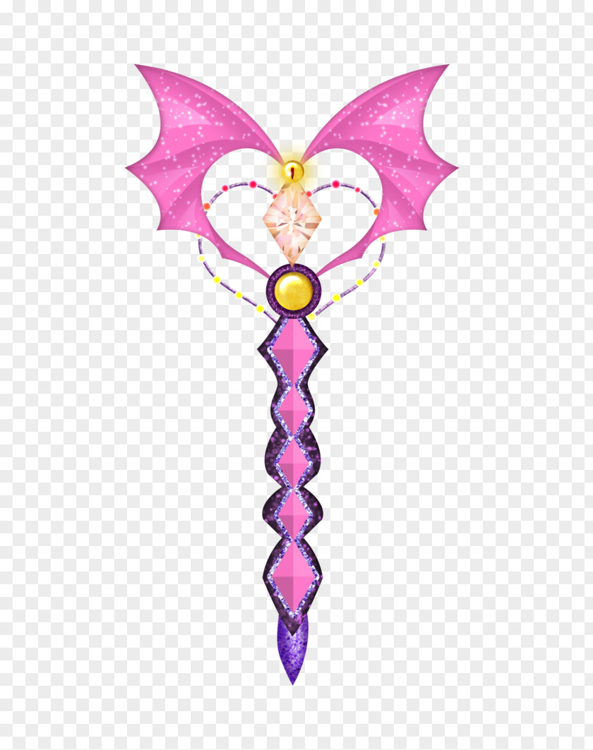 Sailor Moon Wand Fairy Pink M Pollinator RTV PNG