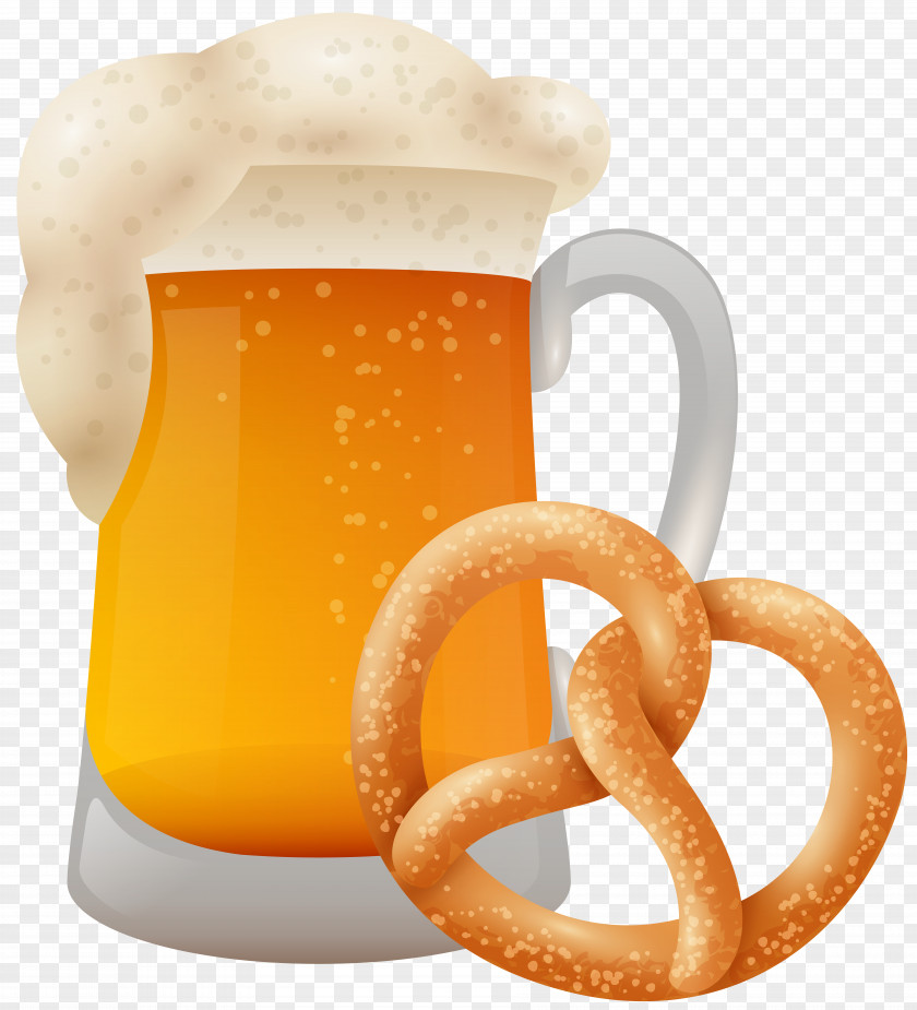 Bretzel With Beer Mug Clip Art Oktoberfest PNG