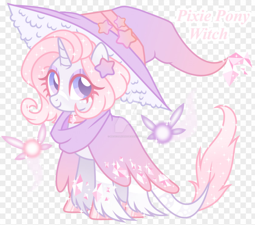 Fairy Pony Witchcraft Horse Illustration PNG