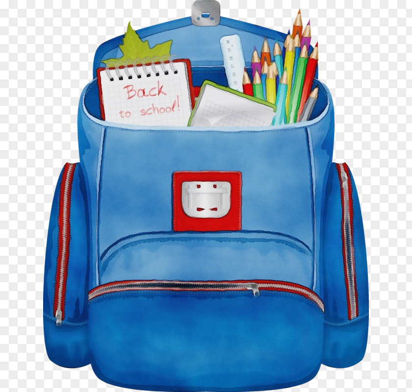 Fictional Character Electric Blue School Bag Cartoon PNG