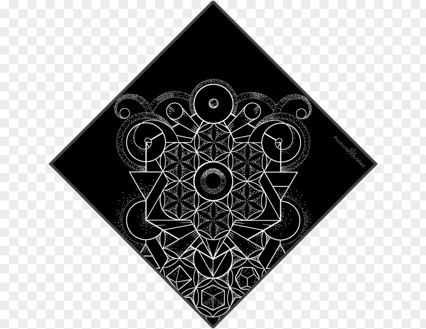 Ink Shading Material Sacred Geometry Circle Symbol Art PNG