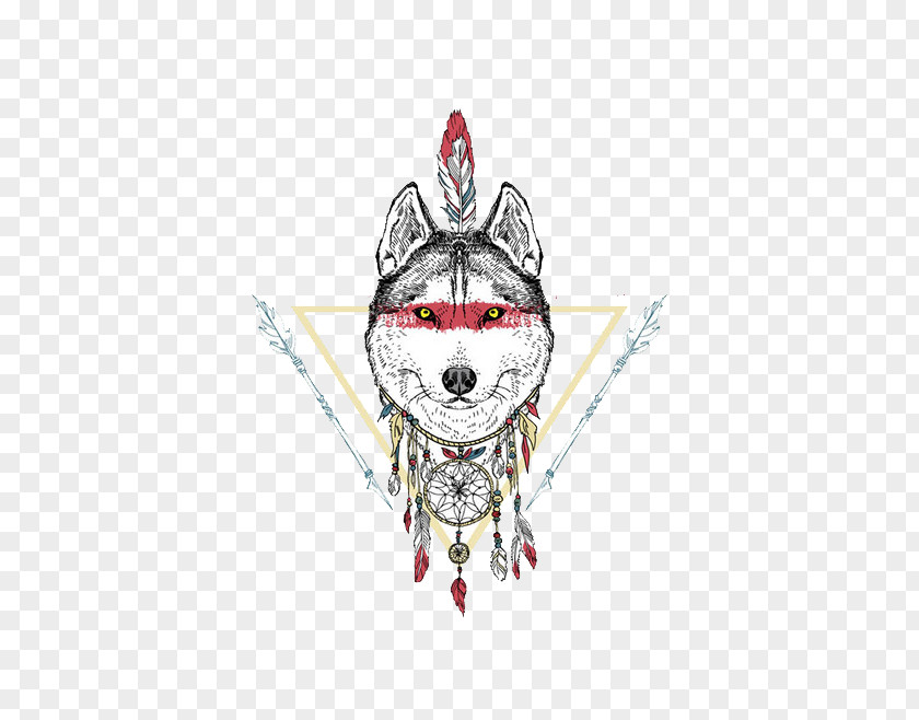 Wolf Indian T-shirt Drawing Native Americans In The United States Illustration PNG