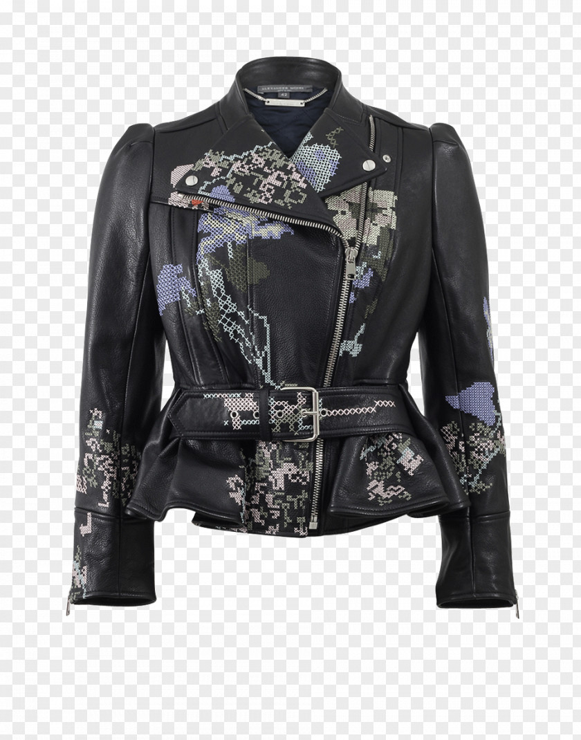 Dress Leather Jacket Little Black Fashion Belt PNG