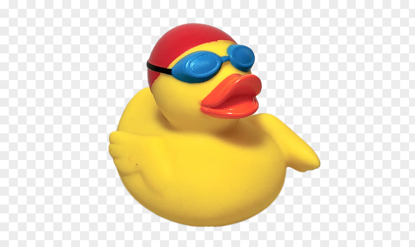Duck Rubber Material Yellow Toy PNG
