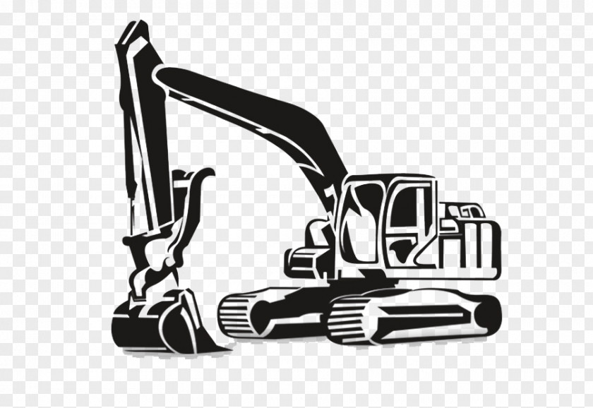 Excavator Vector Graphics Backhoe Clip Art Heavy Machinery PNG