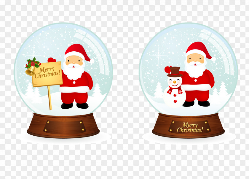 Santa Claus Christmas Ornament Snowball PNG