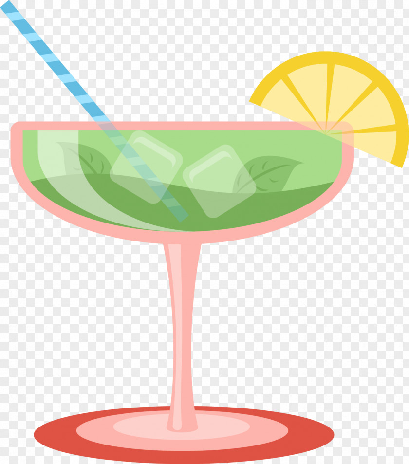 Vector Hand-painted Cocktail Martini Garnish Wine Glass PNG