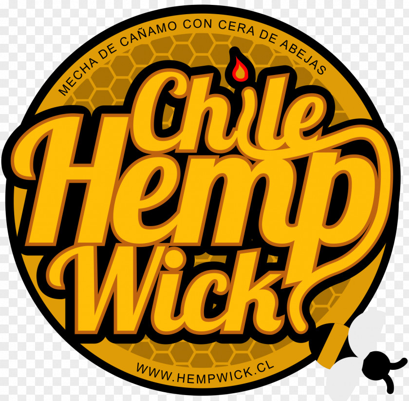 Vegan Hemp Wick Logo Chile Brand Font PNG