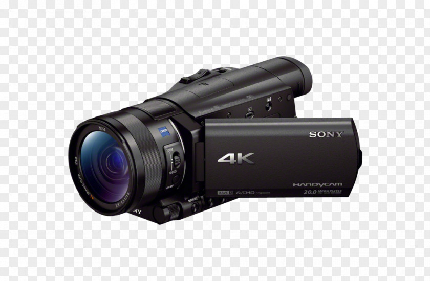 Camera Camcorder Sony Handycam FDR-AX100 Video Cameras 4K Resolution PNG