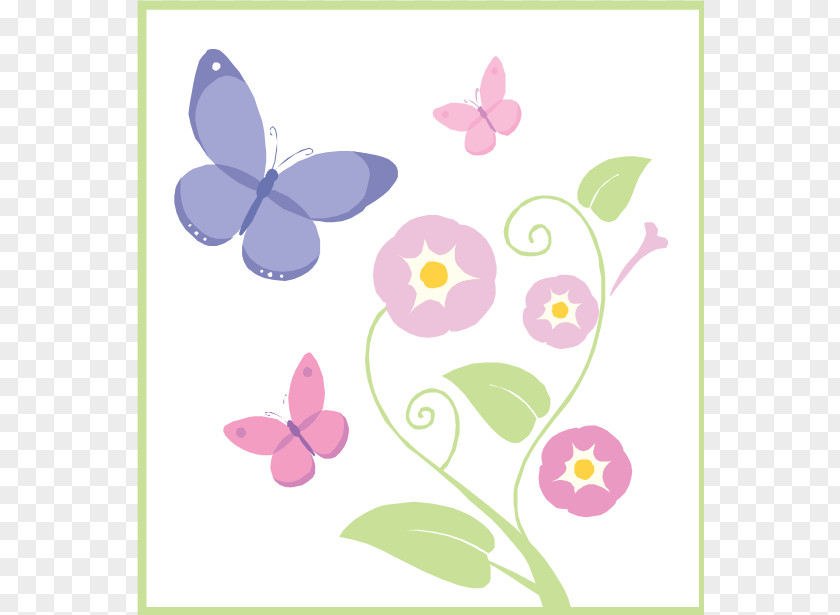 Endometriosis Cliparts Butterfly Flower Clip Art PNG