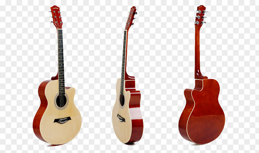 Red Guitar Acoustic Tiple Cuatro Acoustic-electric PNG