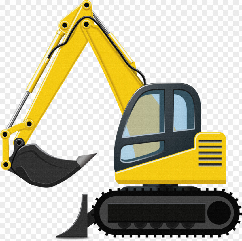 Caterpillar Excavator Heavy Machinery Loader Clip Art PNG