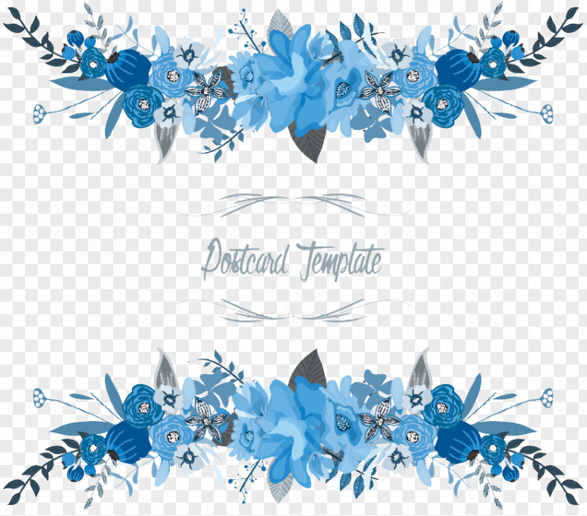 Flowers Floral Vector Border PNG