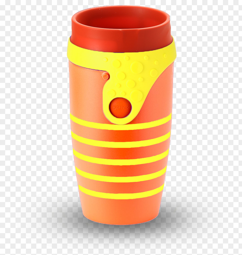 Mug M Coffee Cup Yellow Ceramic PNG