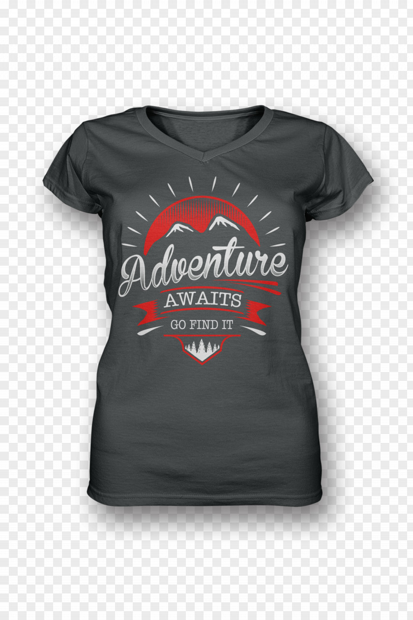 Adventure Awaits T-shirt Sleeve Hiking Button Bluza PNG