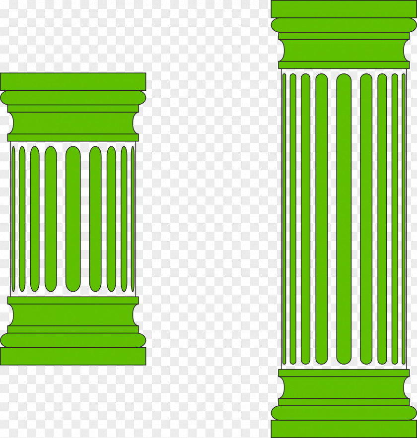 Green Column Doric Order Ionic Clip Art PNG