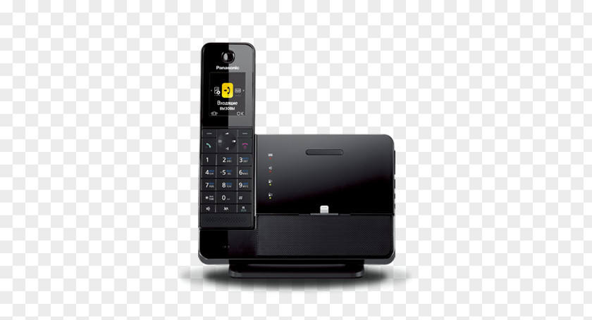 Panasonic Phone Cordless Telephone Digital Enhanced Telecommunications Business System PNG