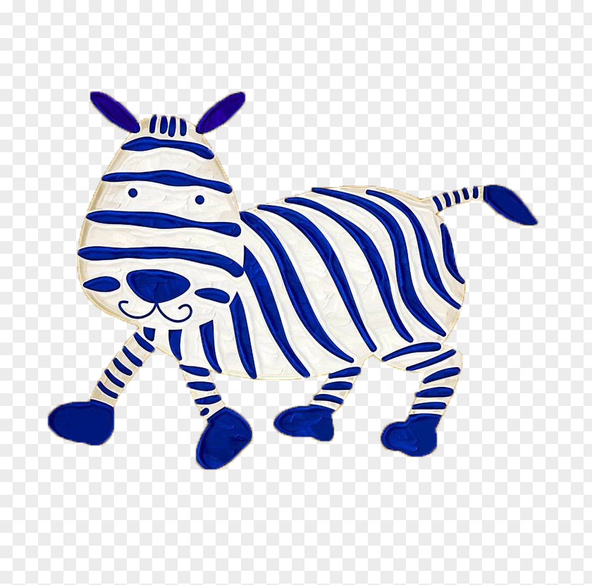Creative Hand-painted Cartoon Zebra Picture Download Clip Art PNG