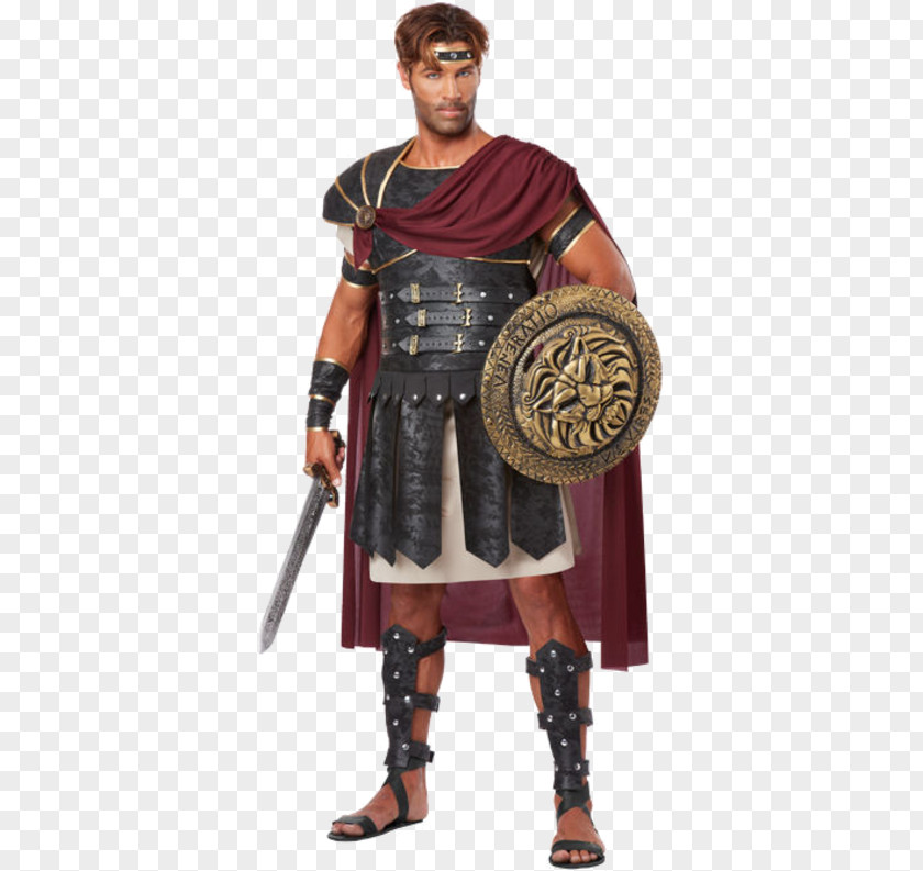 Gladiator Ancient Rome Halloween Costume Dress PNG