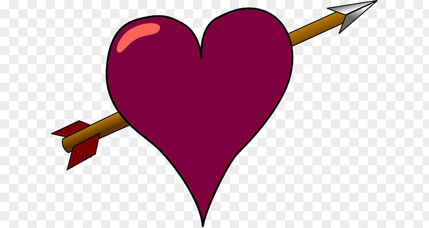 Heart With Arrow Vector Graphics Clip Art Drawing Image PNG
