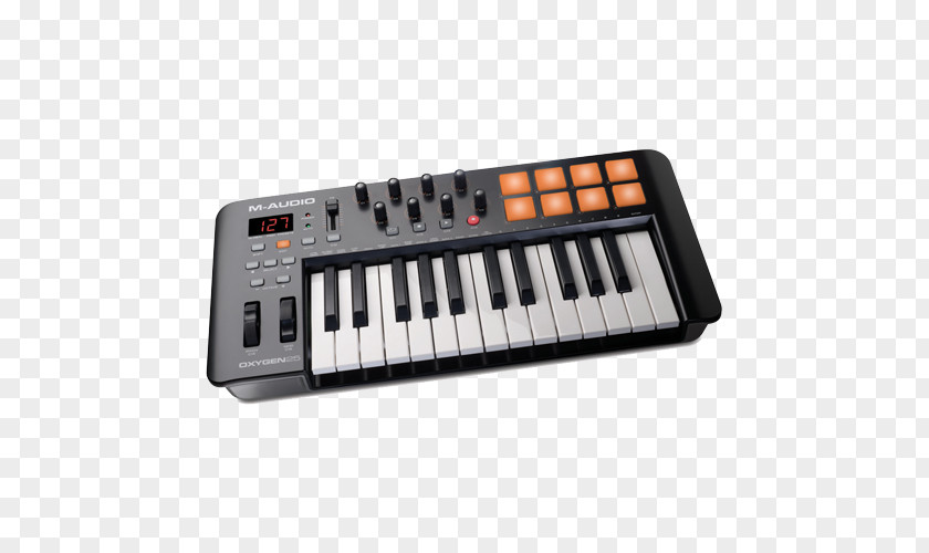 Keyboard M-Audio Oxygen 25 MK IV MIDI Electronic Controllers PNG