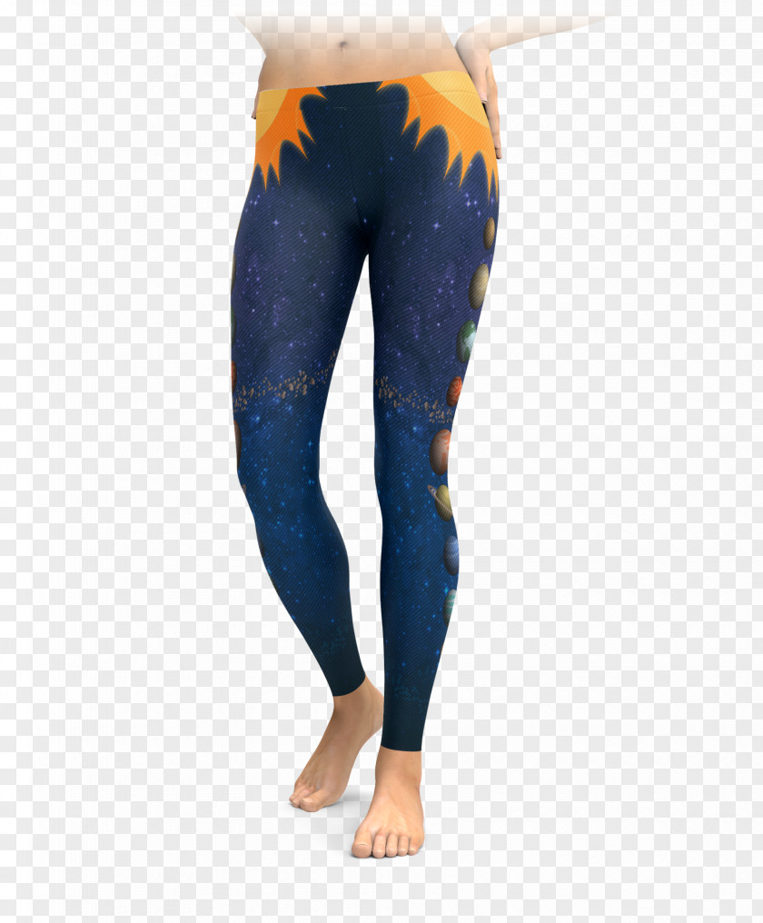 Outer Space Leggings T-shirt Clothing Sportswear Yoga Pants PNG