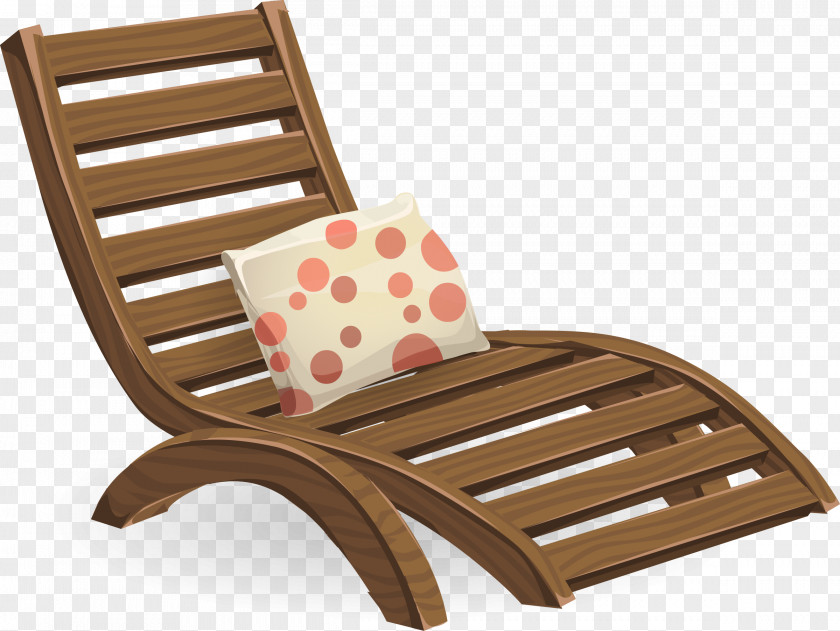 Table Deckchair Garden Furniture PNG