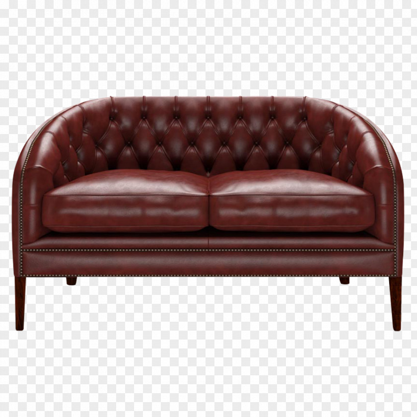 Chair Loveseat Couch Leather Furniture Chesterfield PNG
