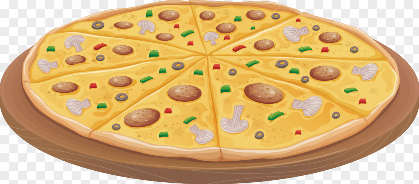 Pizza Decoration Vector Italian Cuisine Ham Clip Art PNG