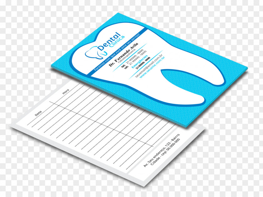 Printer Coated Paper Printing Dentist Business Cards PNG