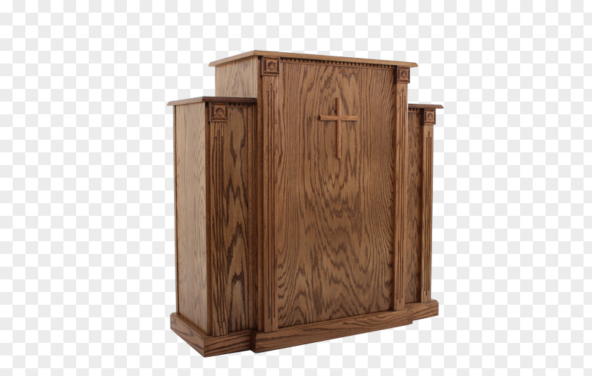 Wooden Podium Pulpit Communion Table Church Furniture PNG