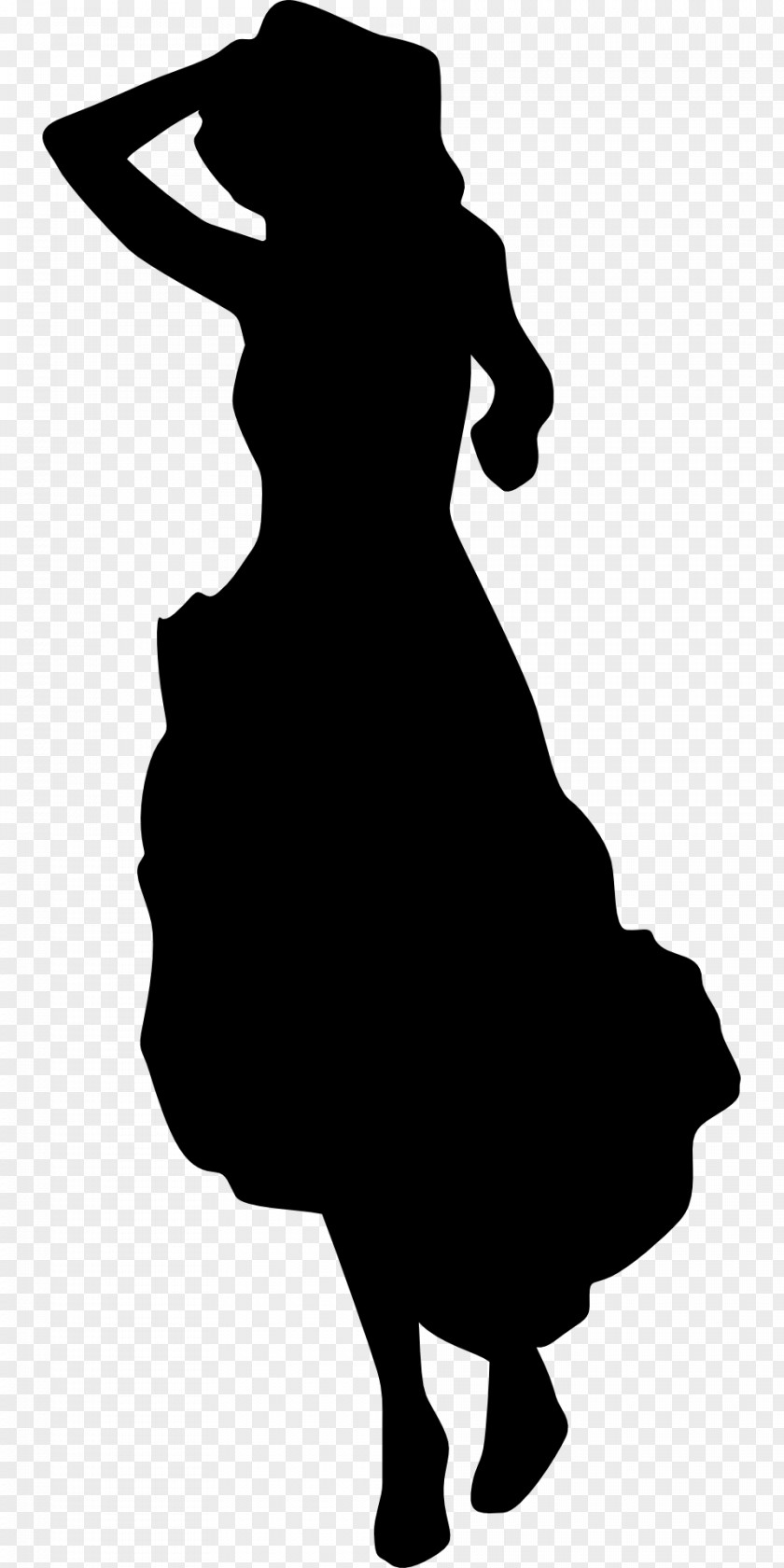 Fashion Dress Silhouette Woman Clip Art PNG
