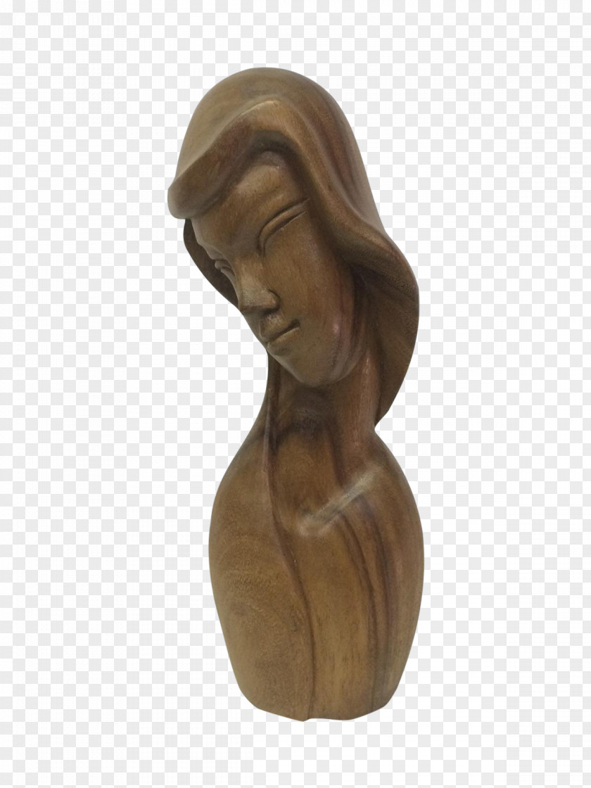 Malaysia Wood Carving Figurine PNG