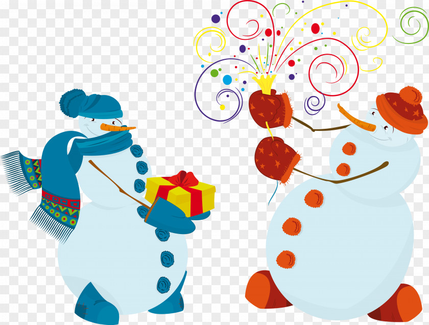 Design Snowman Christmas Clip Art PNG