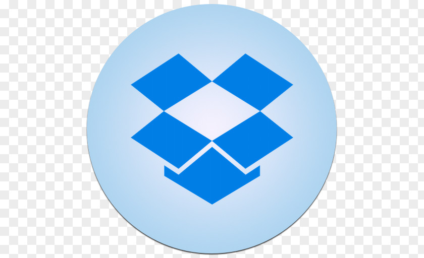 DropboxFolder Electric Blue Symbol Circle PNG