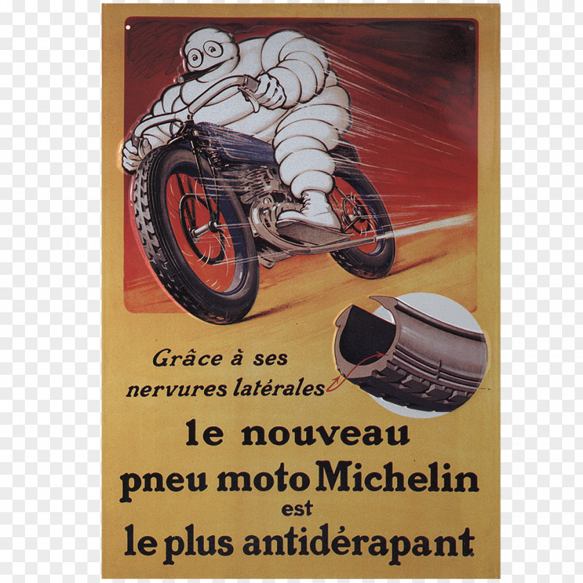 Metal Sign Car Michelin Man Tire Motorcycle PNG