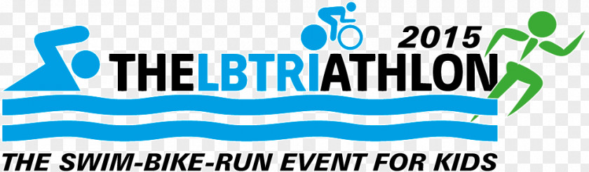 Swim Bike Run Logo Brand Line Font PNG