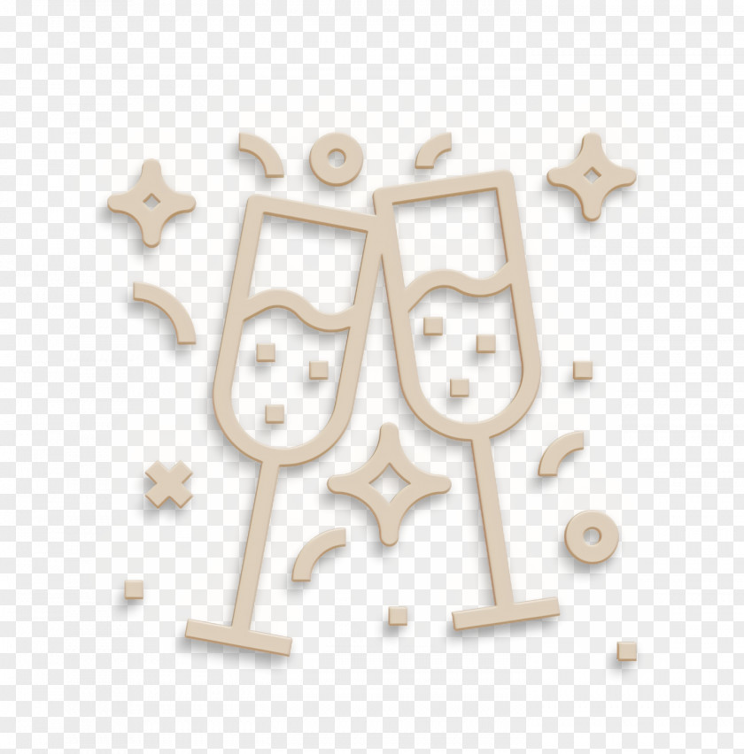 Champagne Icon Christmas Toast PNG