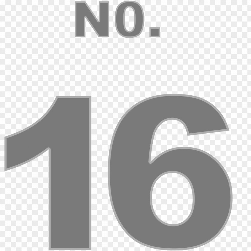 NUMBER 16 Number California State University, Northridge Logo Percentage PNG