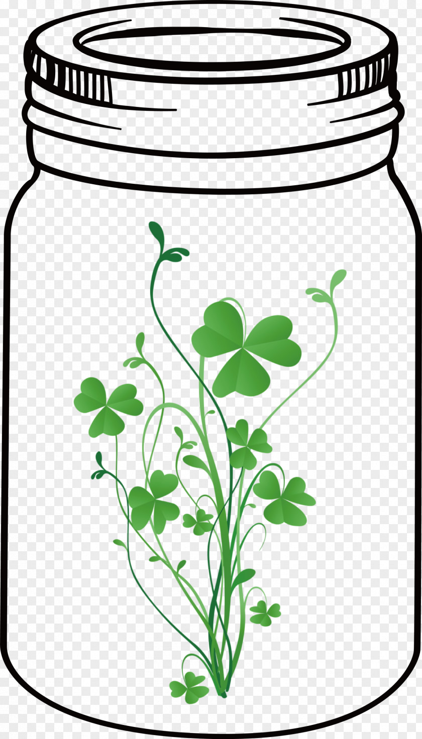 St Patricks Day Mason Jar PNG