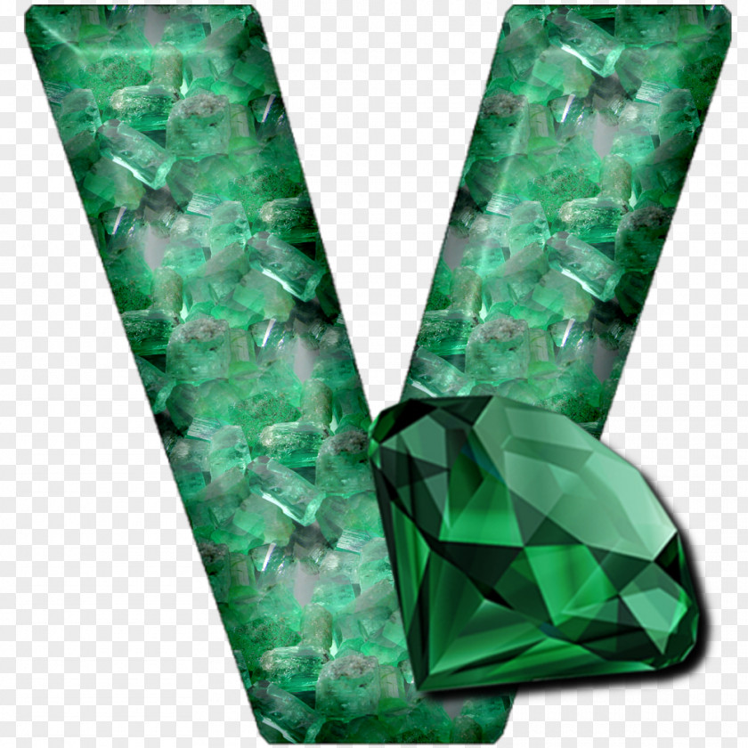 Emerald Alphabet God PNG