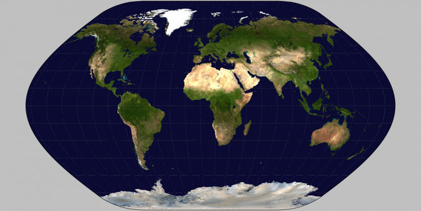 Map Globe Kavrayskiy VII Projection Robinson PNG