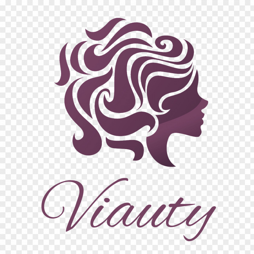 Woman Beauty Parlour Hairstyle Logo PNG