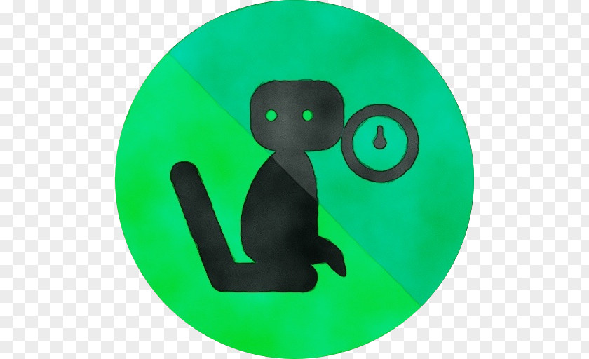Black Cat Green Clip Art PNG