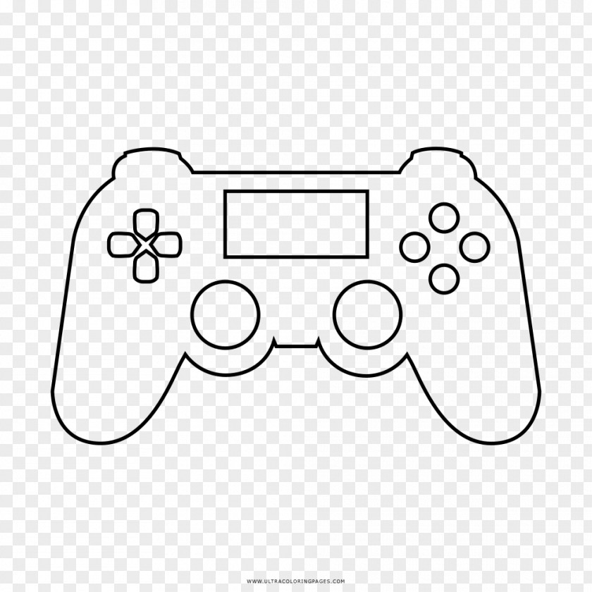 Gamepad PlayStation Drawing Game Controllers Line Art Video PNG