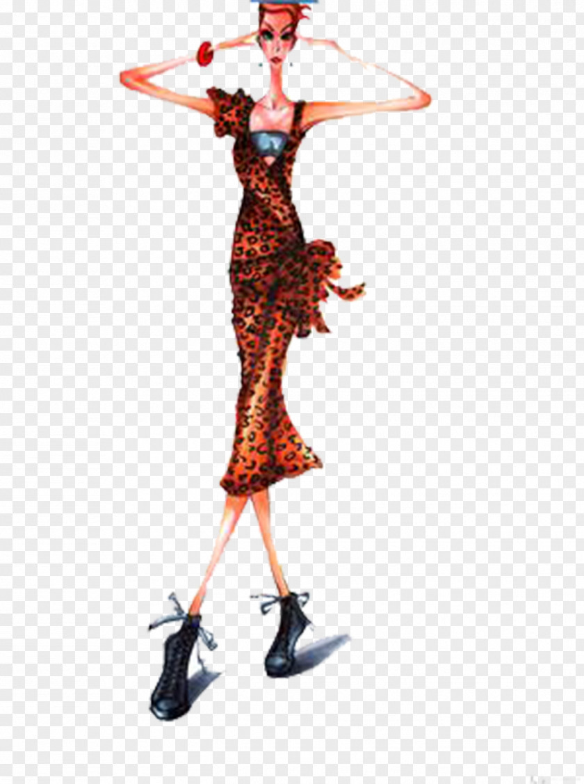 Leopard Costume Design Element Clothing Fashion Croquis PNG