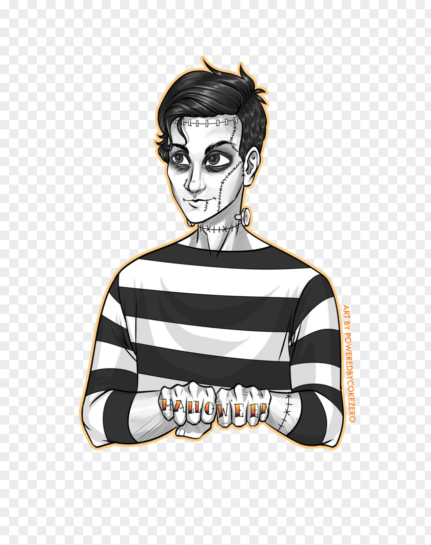 Frank Iero Art Painting Drawing Halloween PNG