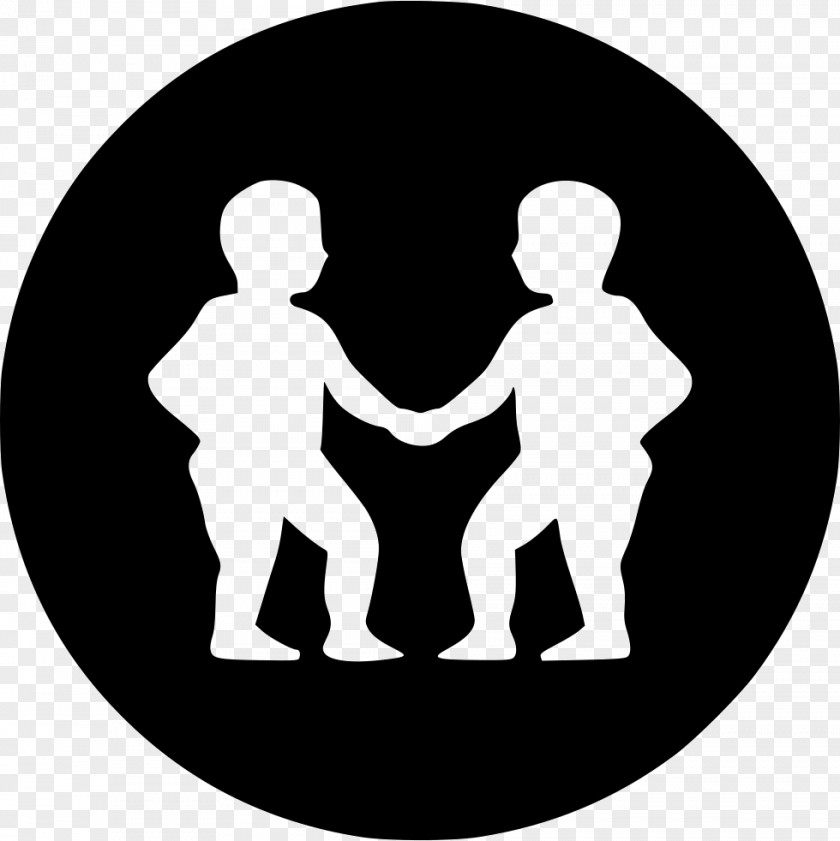 Hand Conversation Circle Silhouette PNG