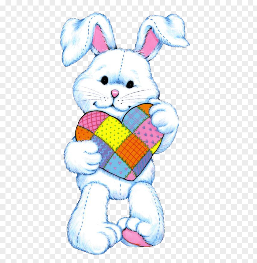 Rabbit Heart Easter Bunny Illustration PNG