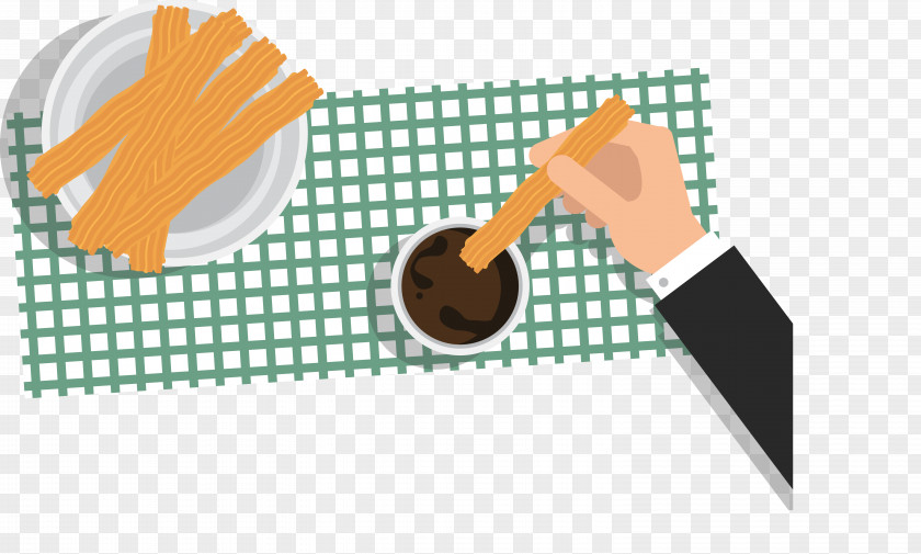 Features Breakfast Churro Euclidean Vector Illustration PNG